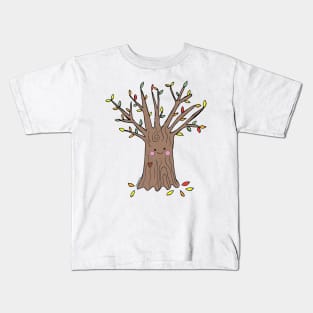 Autumn leaves fly away Kids T-Shirt